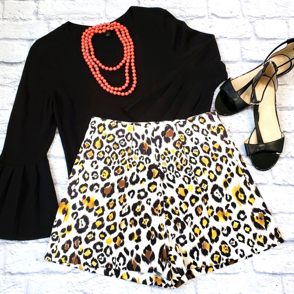 Line & Dot Revolve Leopard Mona Shorts